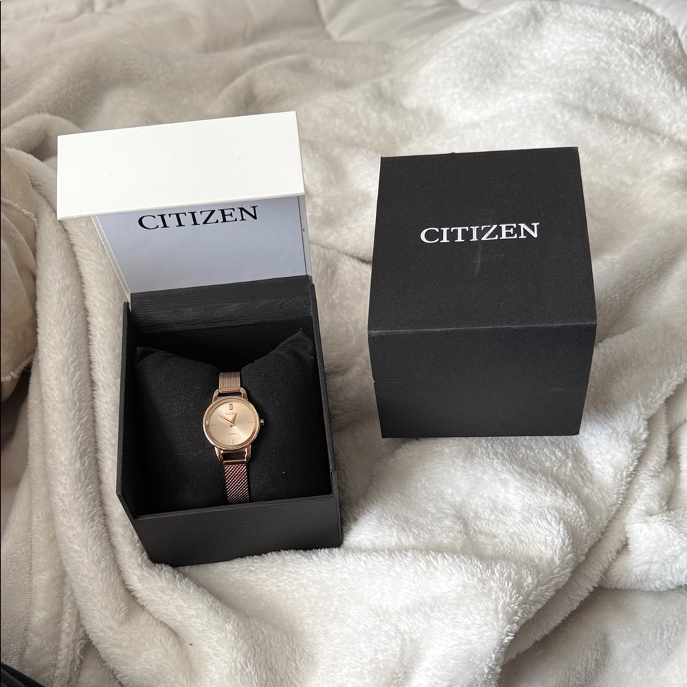 Citizen Rose-Tone Mesh Watch new with box